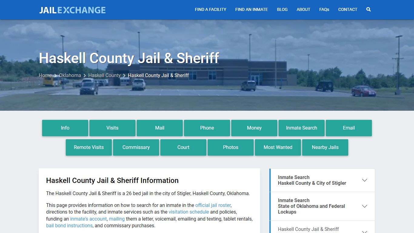 Haskell County Jail & Sheriff, OK Inmate Search, Information