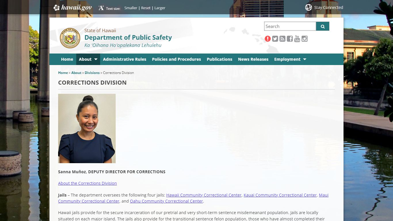 Department of Public Safety | Corrections Division