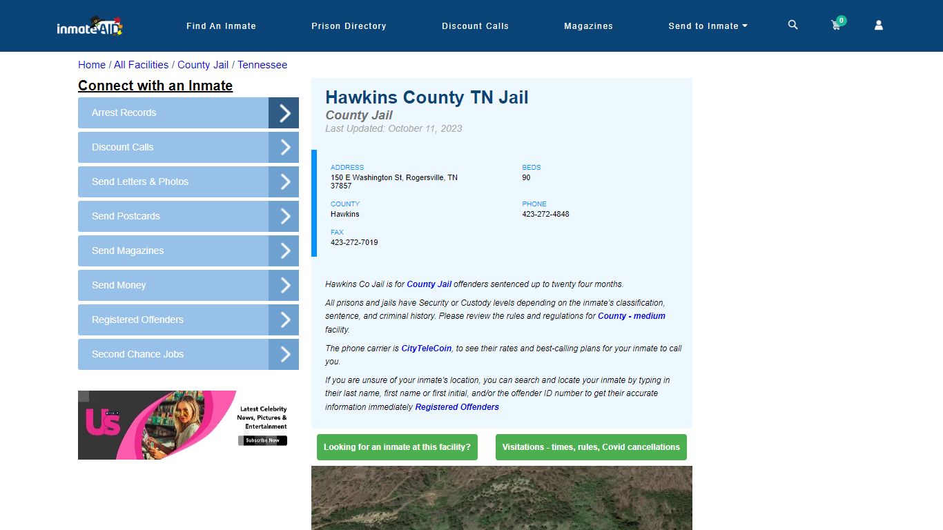 Hawkins County TN Jail - Inmate Locator - Rogersville, TN