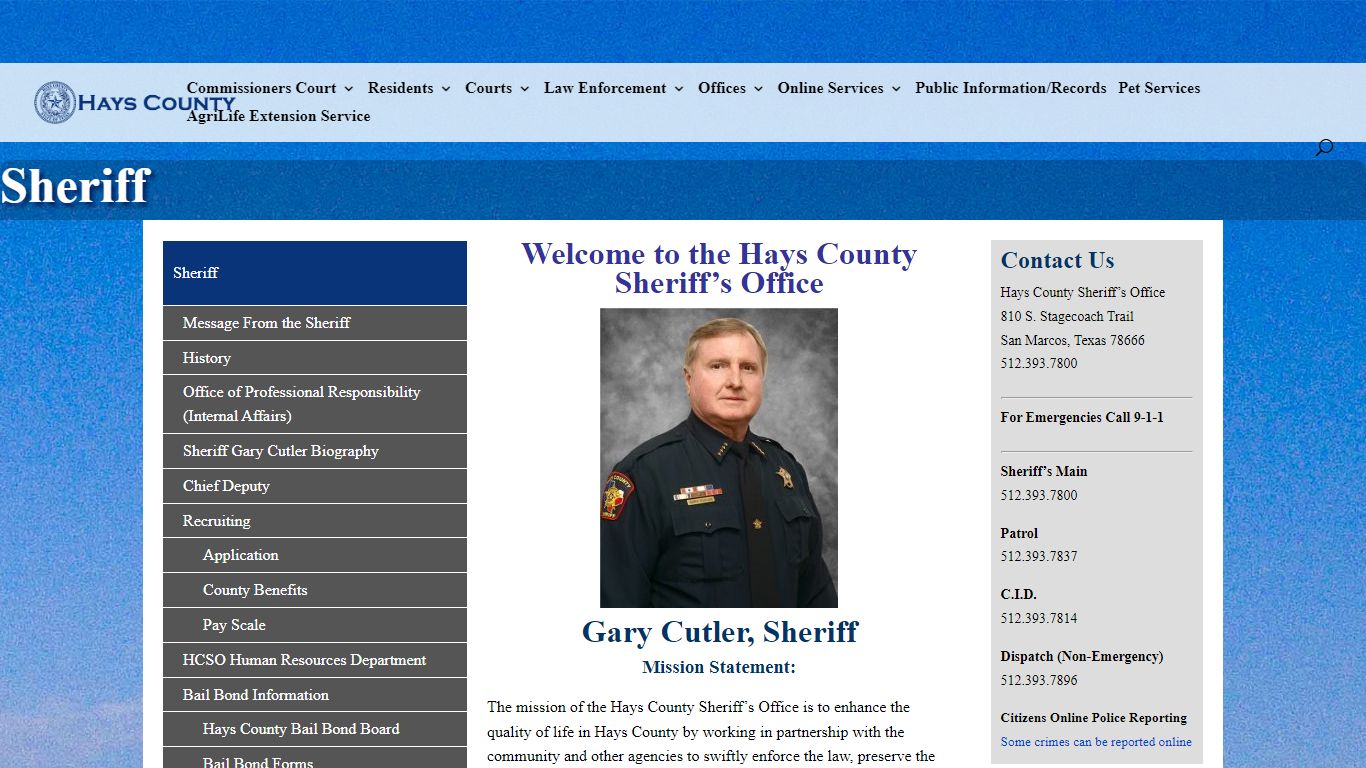 Sheriff - Hays County