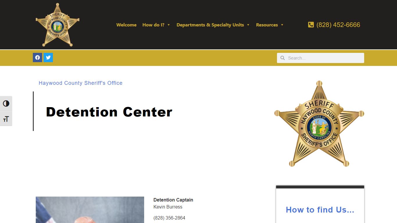 Detention Center - Haywood County Sheriff's Office