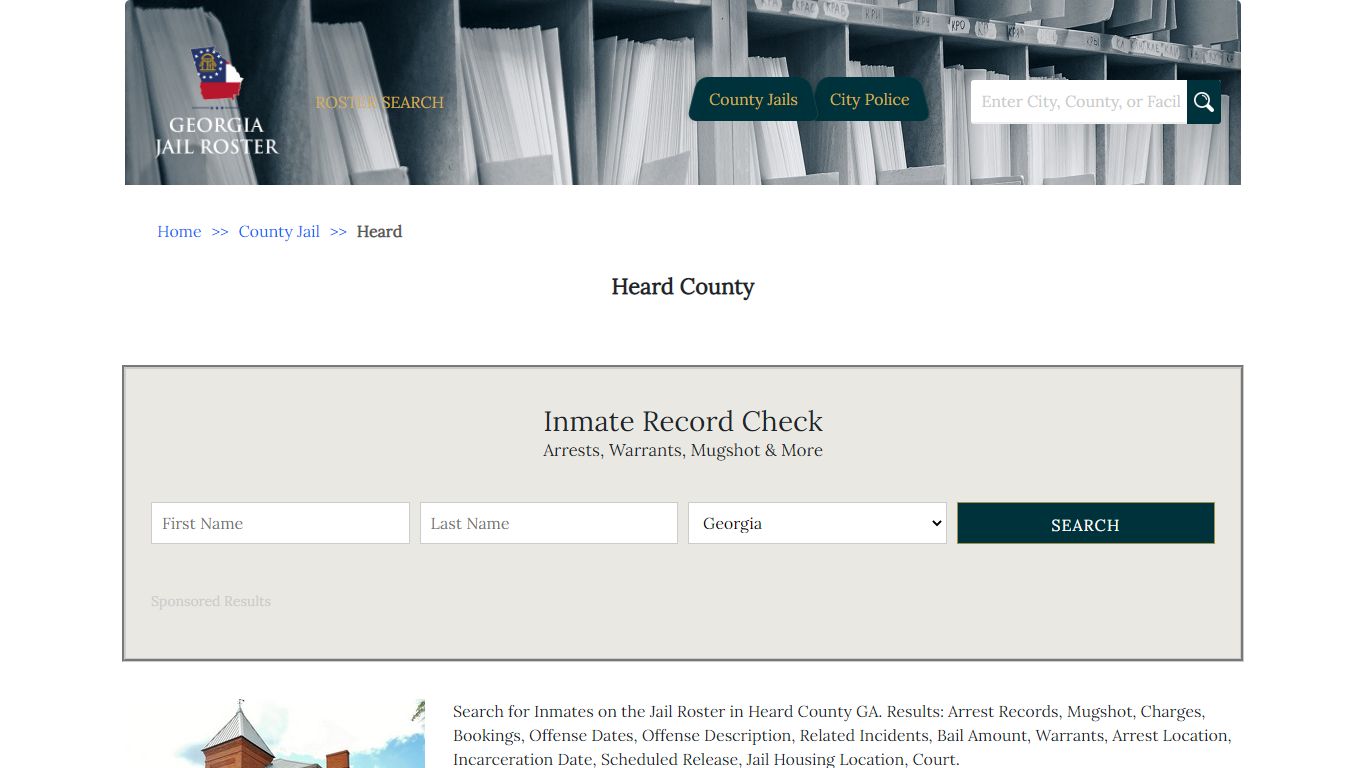 Heard County | Georgia Jail Inmate Search