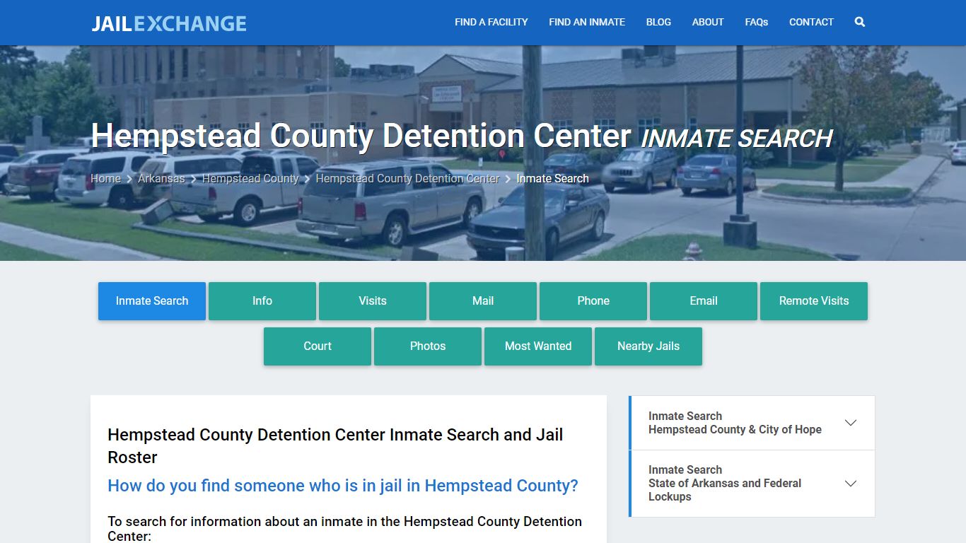 Hempstead County Detention Center Inmate Search - Jail Exchange