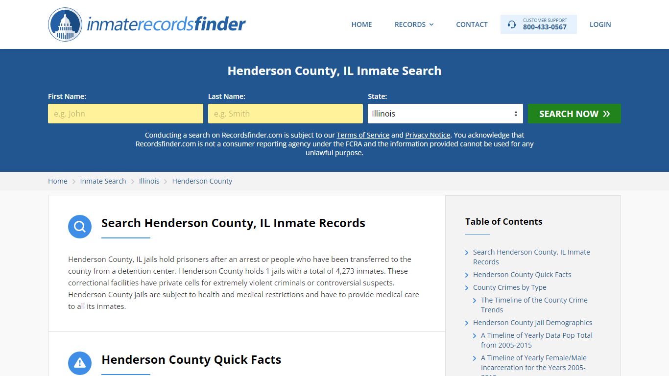 Henderson County, IL Inmate Lookup & Jail Records Online
