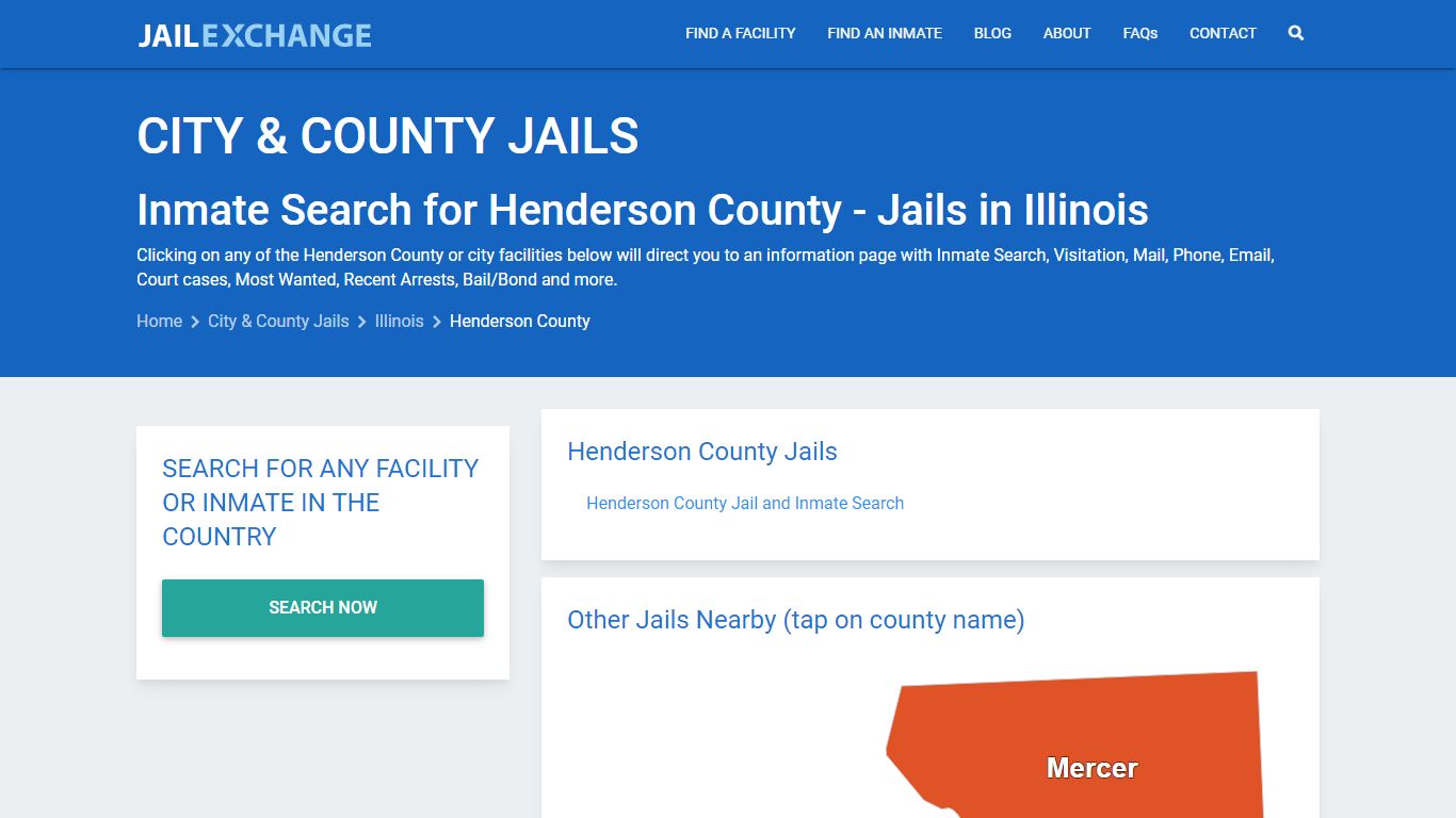 Inmate Search for Henderson County | Jails in Illinois - Jail Exchange