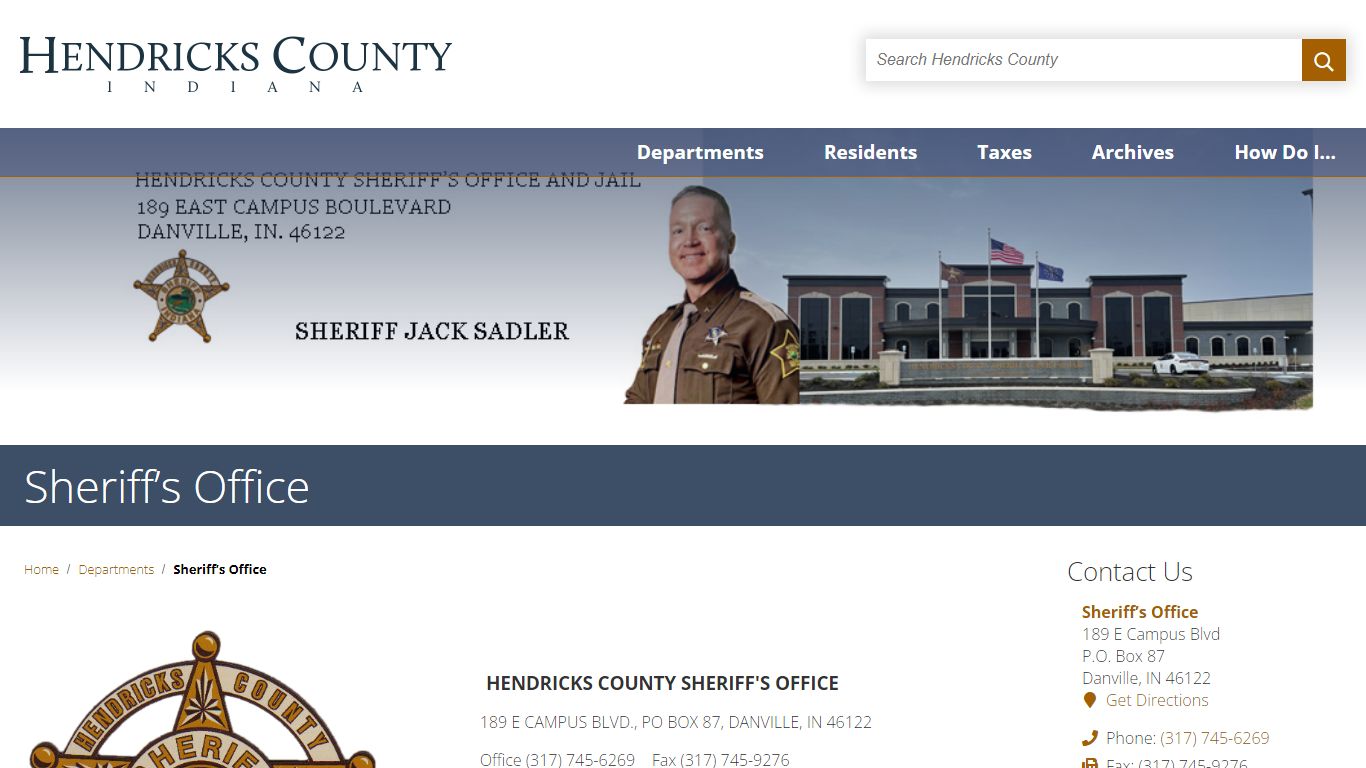 Sheriff’s Office - Hendricks County, Indiana
