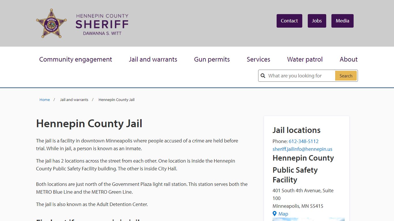 Hennepin County Jail | Hennepin County Sheriff's Office