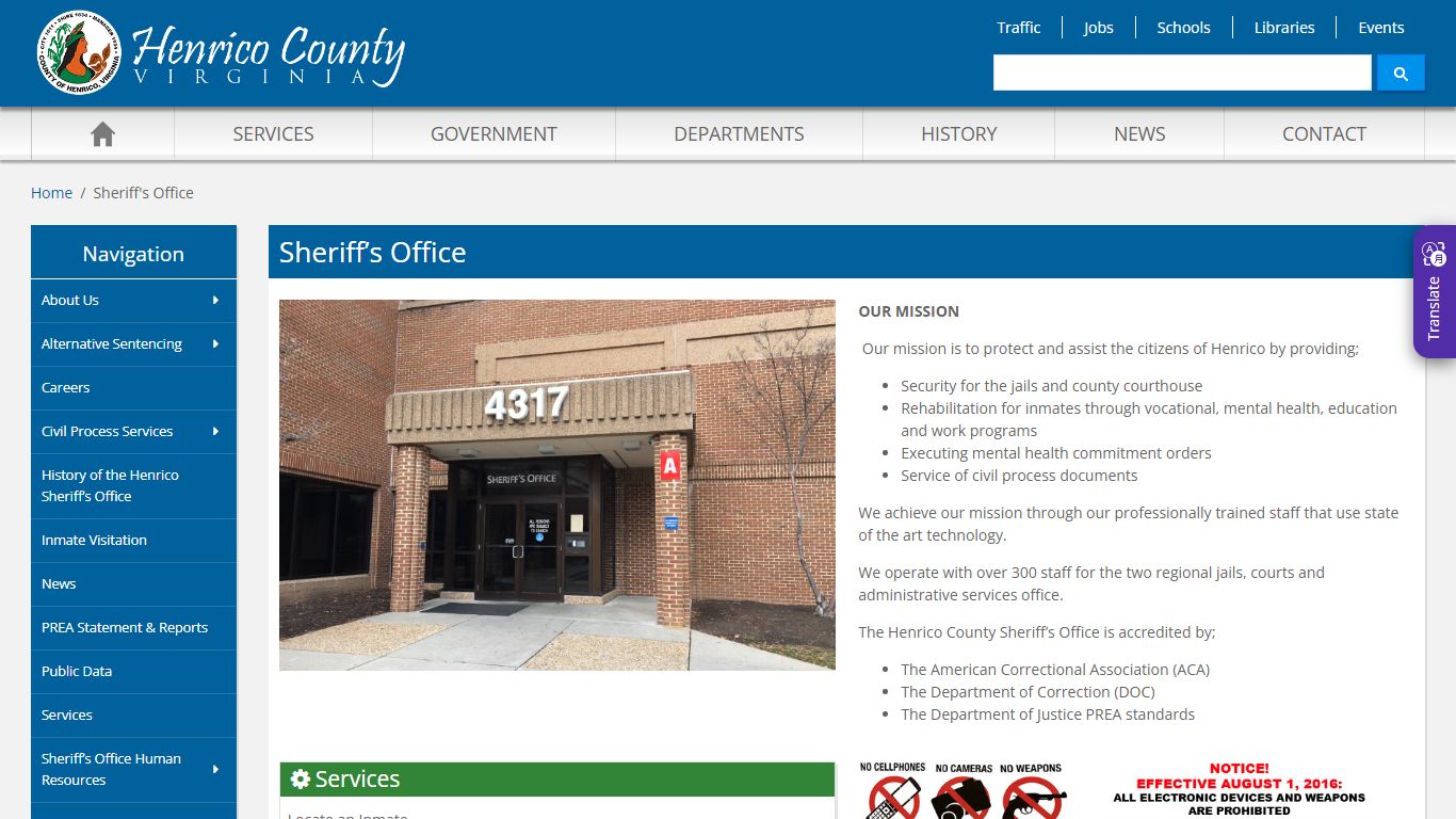 Sheriff's Office - Henrico County, Virginia