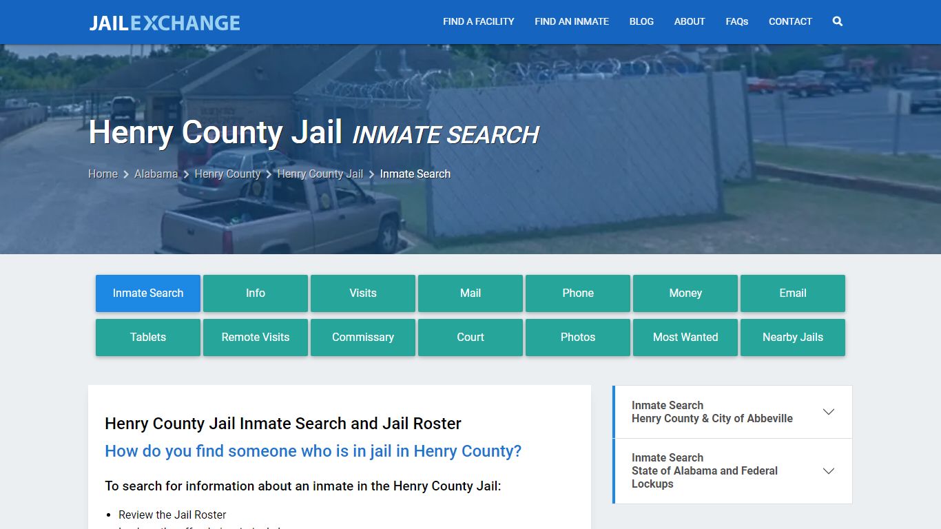 Inmate Search: Roster & Mugshots - Henry County Jail, AL
