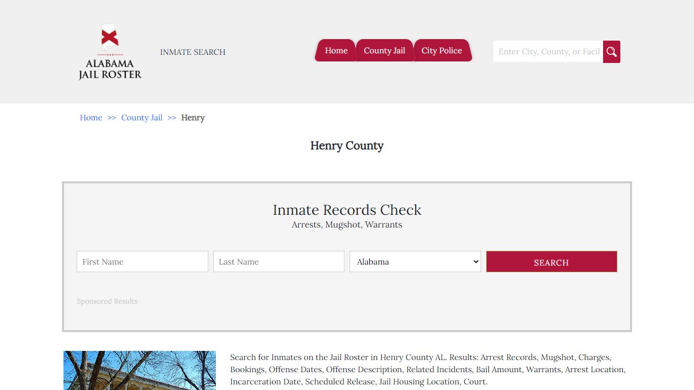 Henry County | Alabama Jail Inmate Search