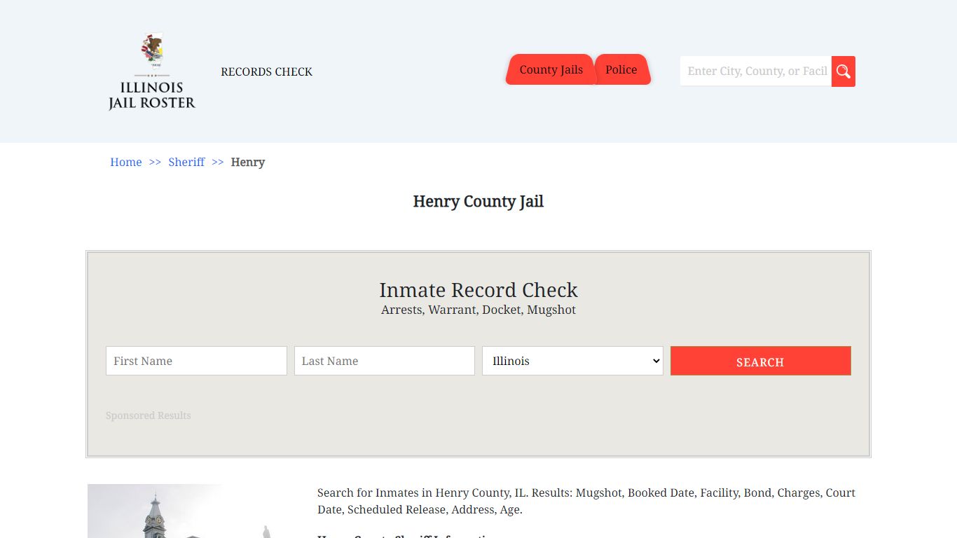 Henry County Jail | Jail Roster Search