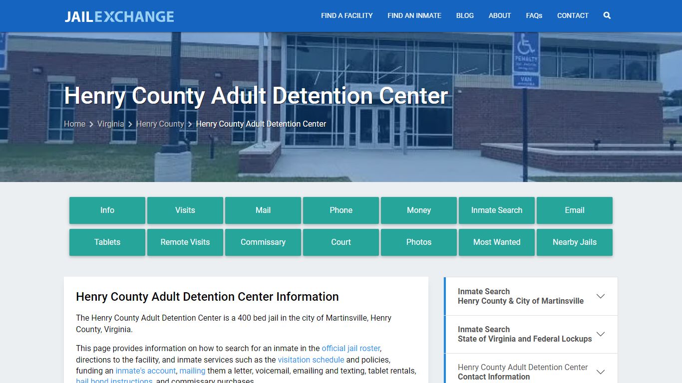 Henry County Adult Detention Center - Jail Exchange
