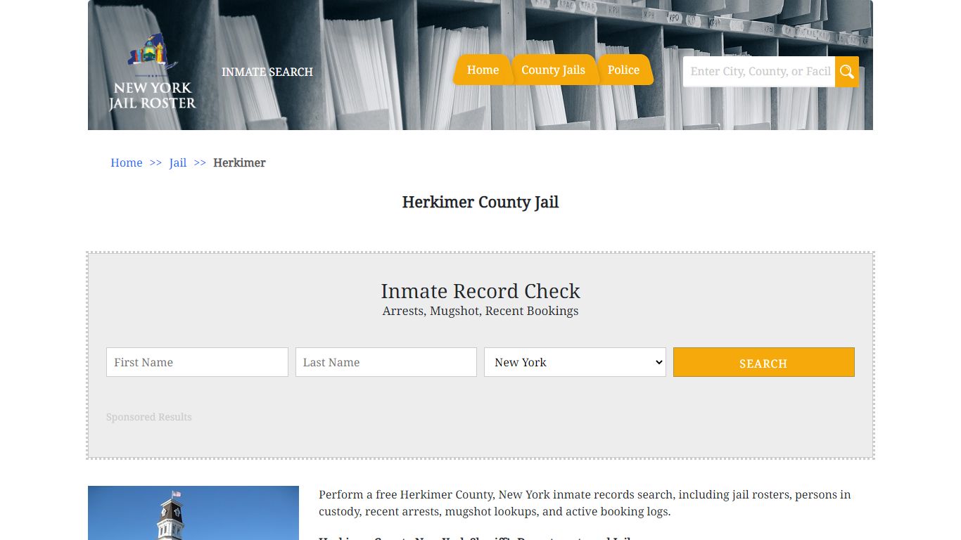 Herkimer County Jail | Jail Roster Search