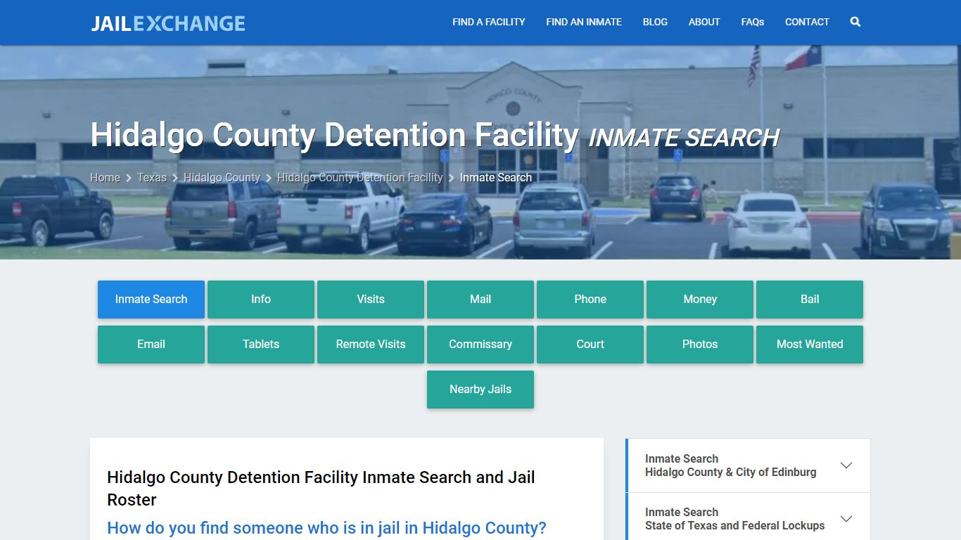 Hidalgo County Detention Facility Inmate Search - Jail Exchange