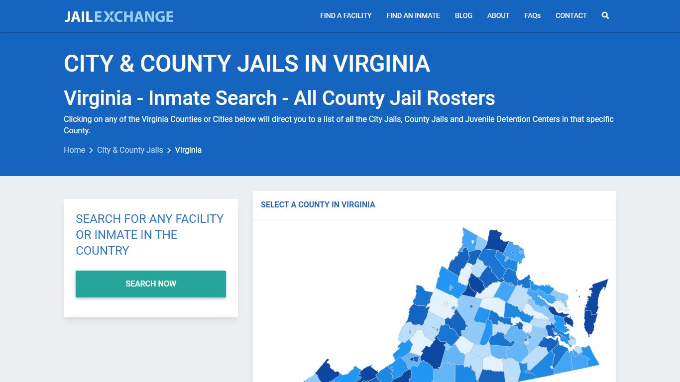 Inmate Search - Virginia County Jails | Jail Exchange