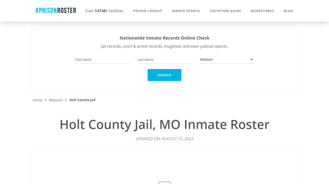Holt County Jail, MO Inmate Roster - Prisonroster
