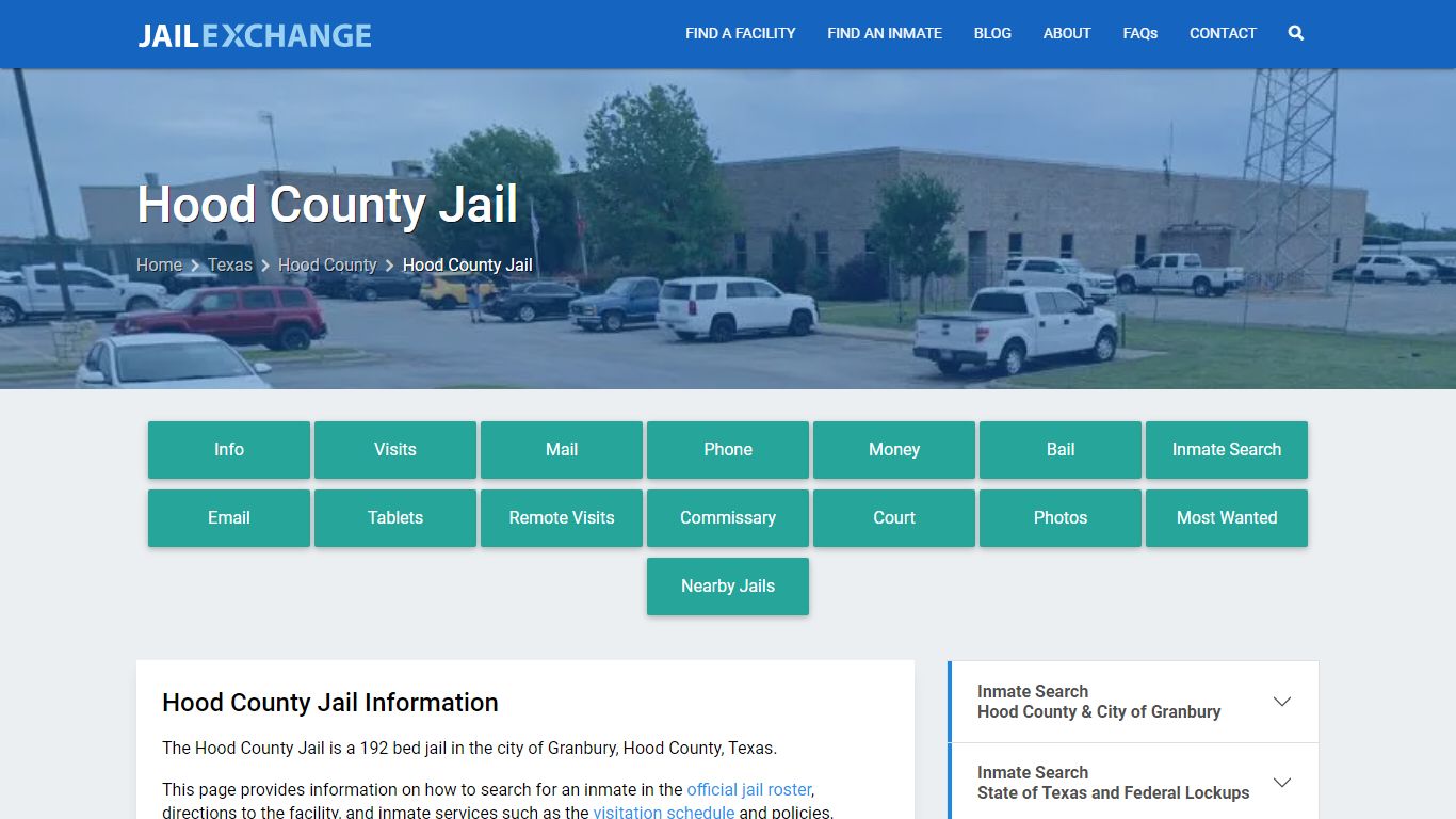 Hood County Jail, TX Inmate Search, Information