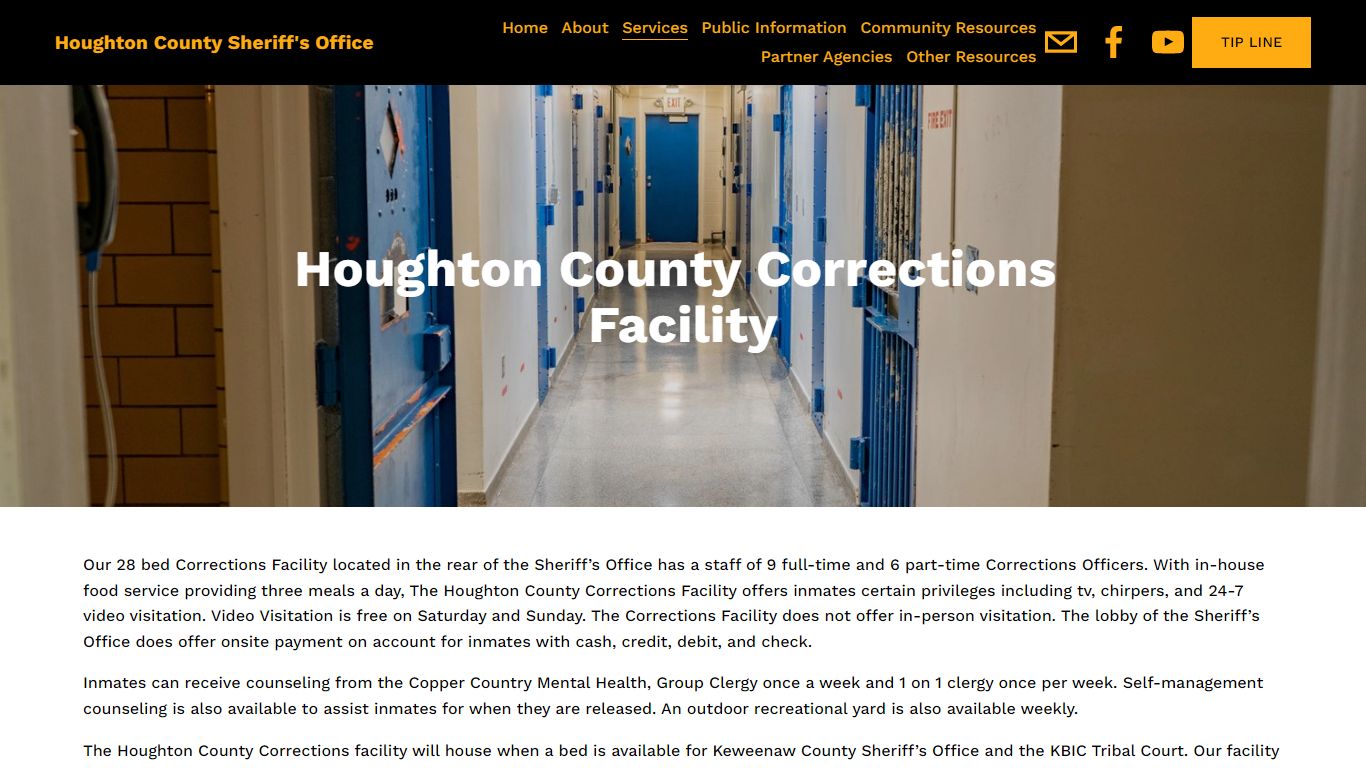 Corrections — Houghton County Sheriff's Office