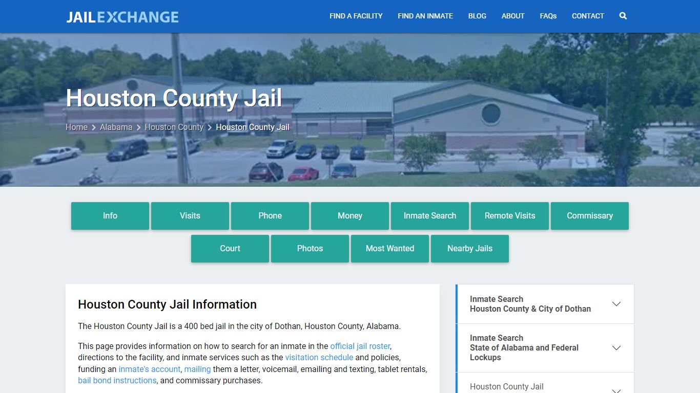 Houston County Jail, AL Inmate Search, Information