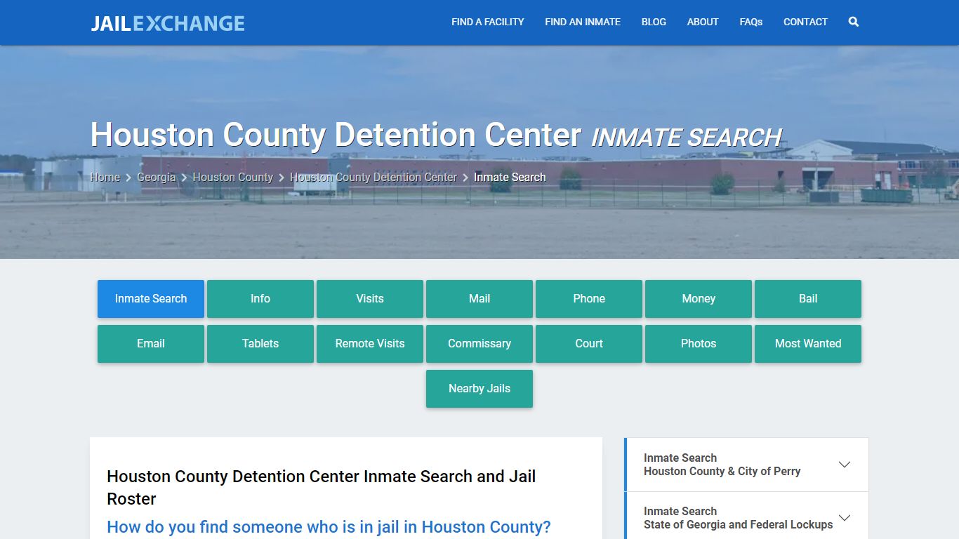 Houston County Detention Center Inmate Search - Jail Exchange