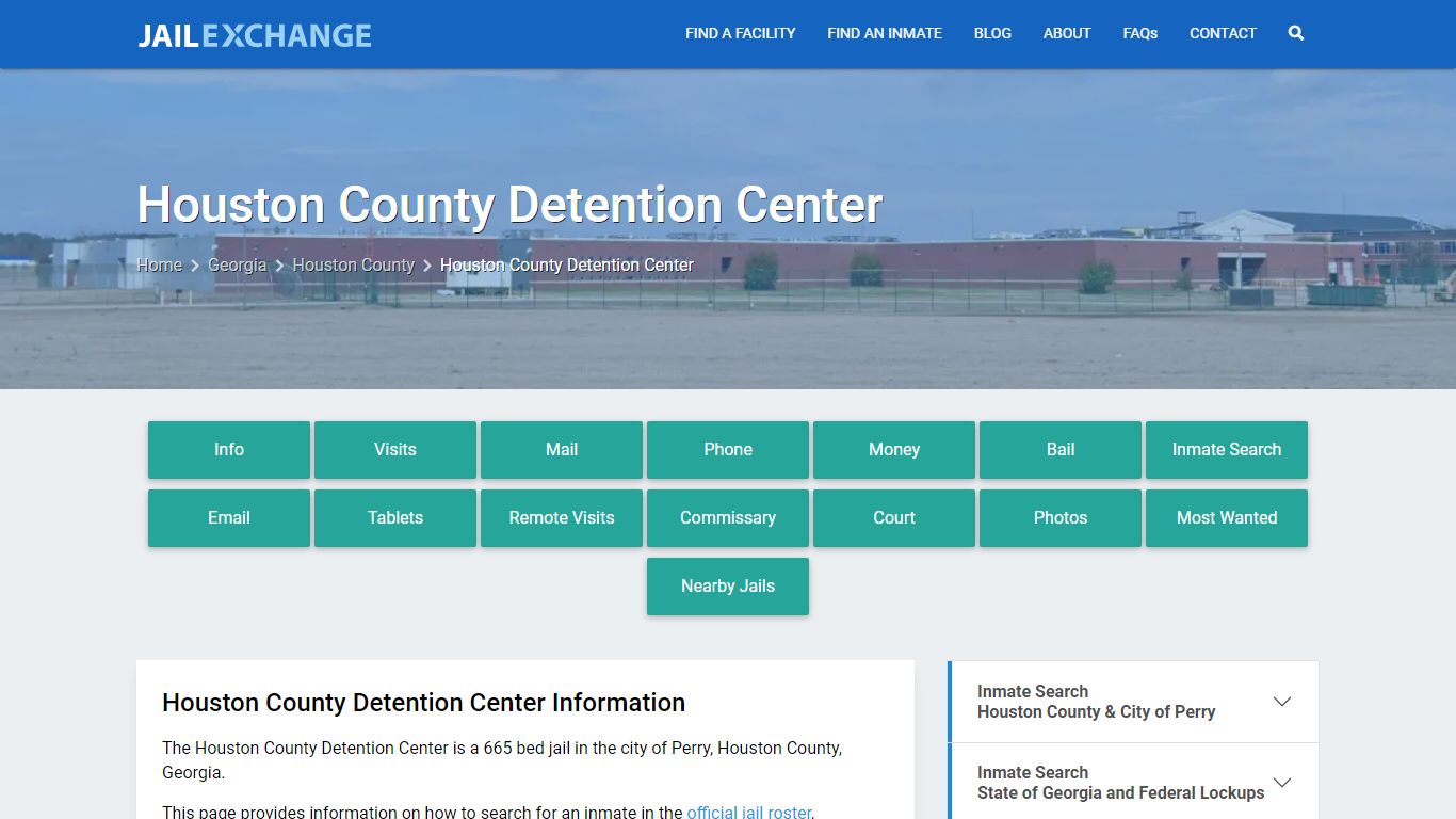 Houston County Detention Center, GA Inmate Search, Information