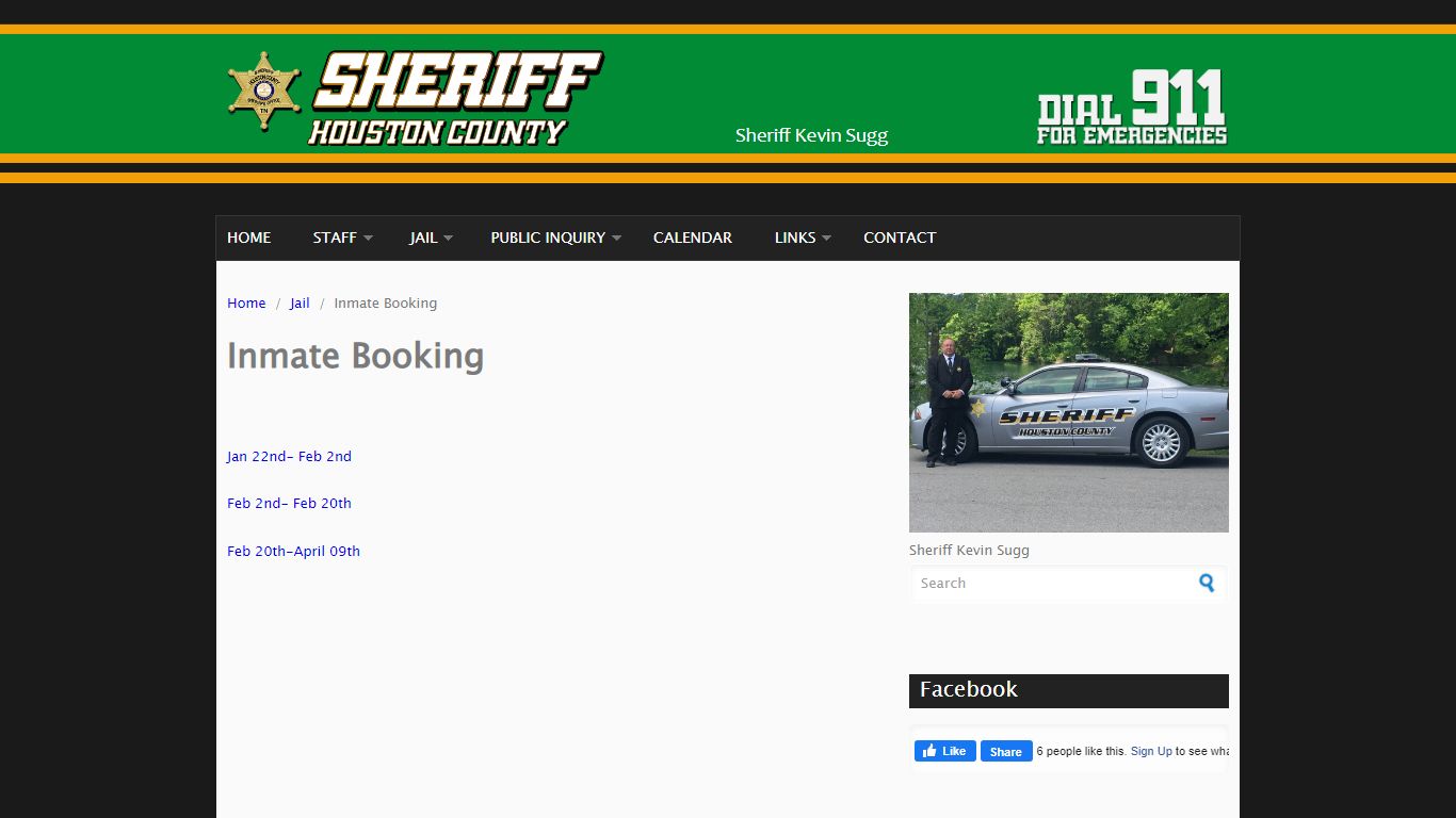 Inmate Booking | Houston County Sheriff's Office