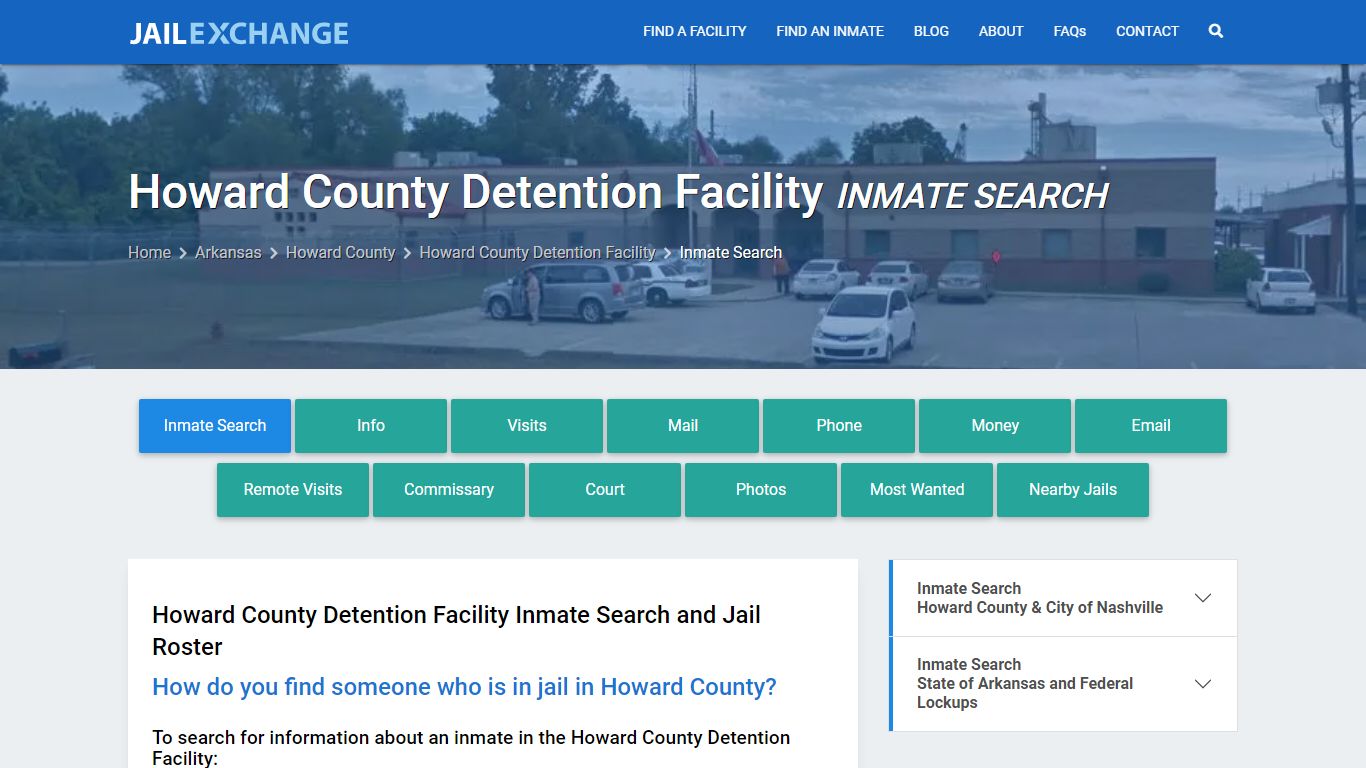 Howard County Detention Facility Inmate Search - Jail Exchange