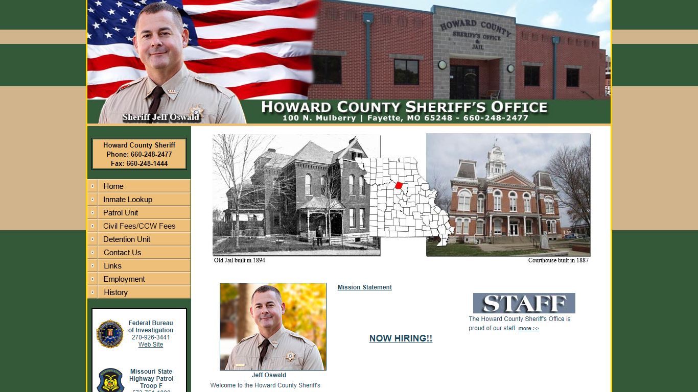 Welcome to the Howard County Sheriff's Office