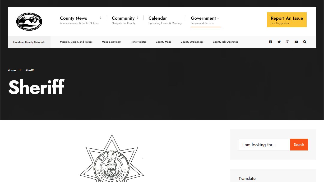 Sheriff – Huerfano County Government
