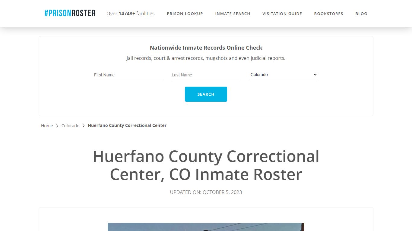 Huerfano County Correctional Center, CO Inmate Roster - Prisonroster