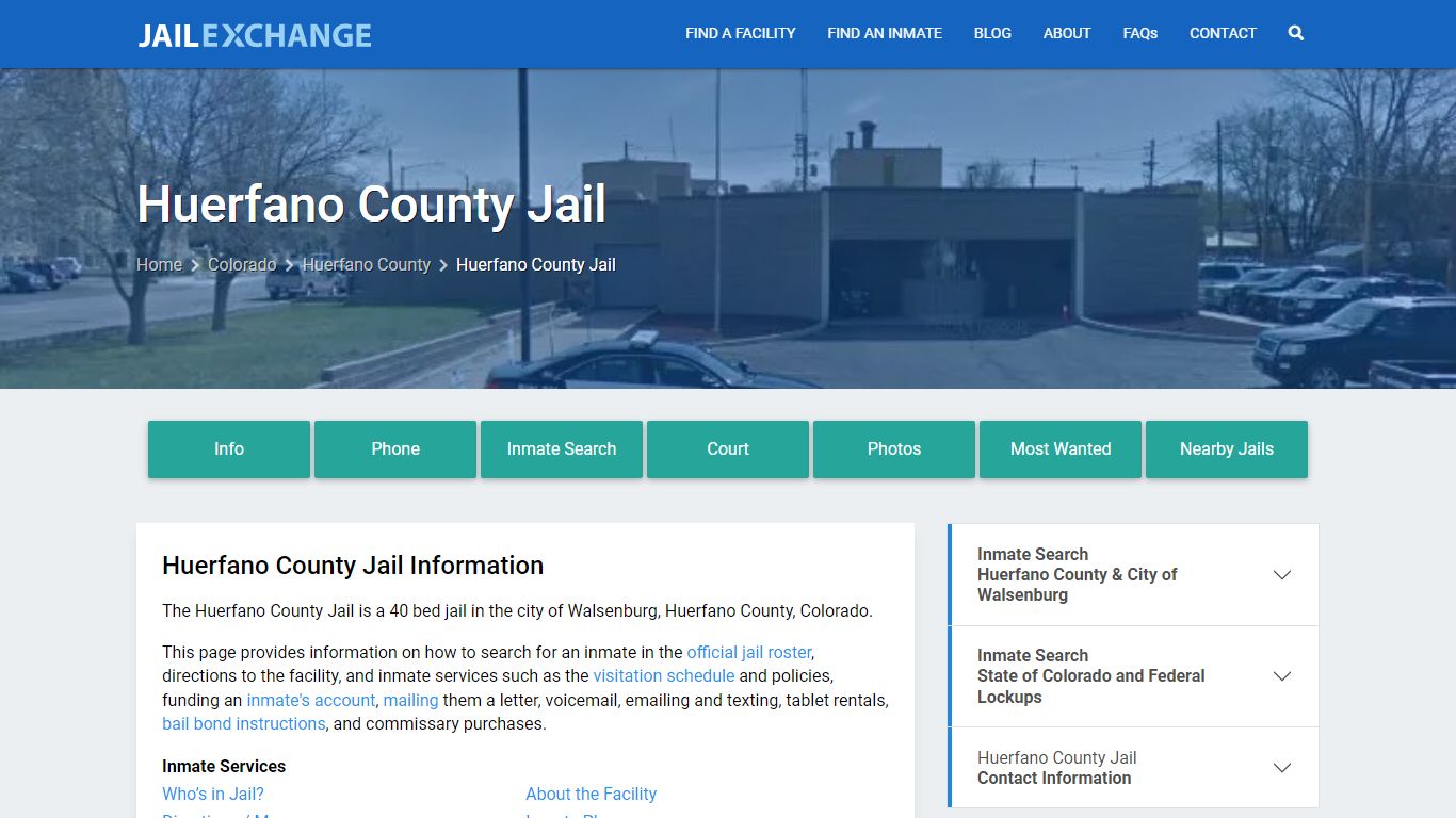 Huerfano County Jail, CO Inmate Search, Information