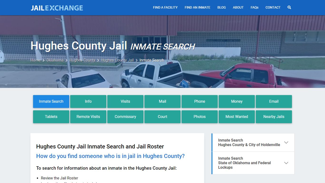 Inmate Search: Roster & Mugshots - Hughes County Jail, OK