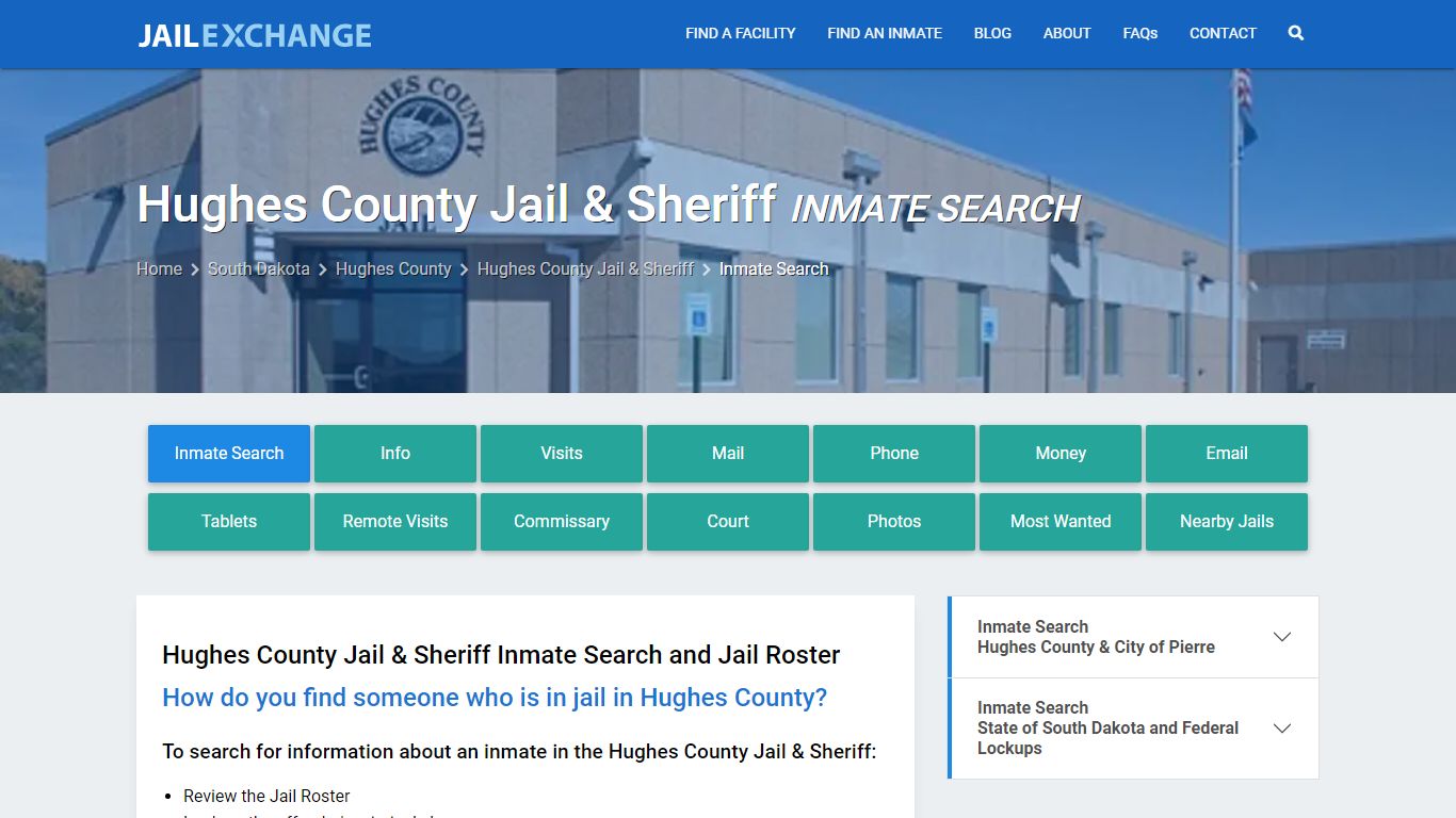 Hughes County Jail & Sheriff Inmate Search - Jail Exchange
