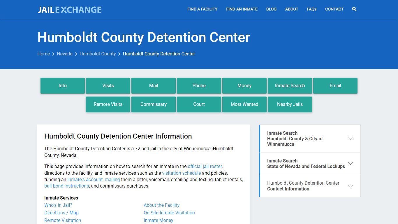 Humboldt County Detention Center - Jail Exchange