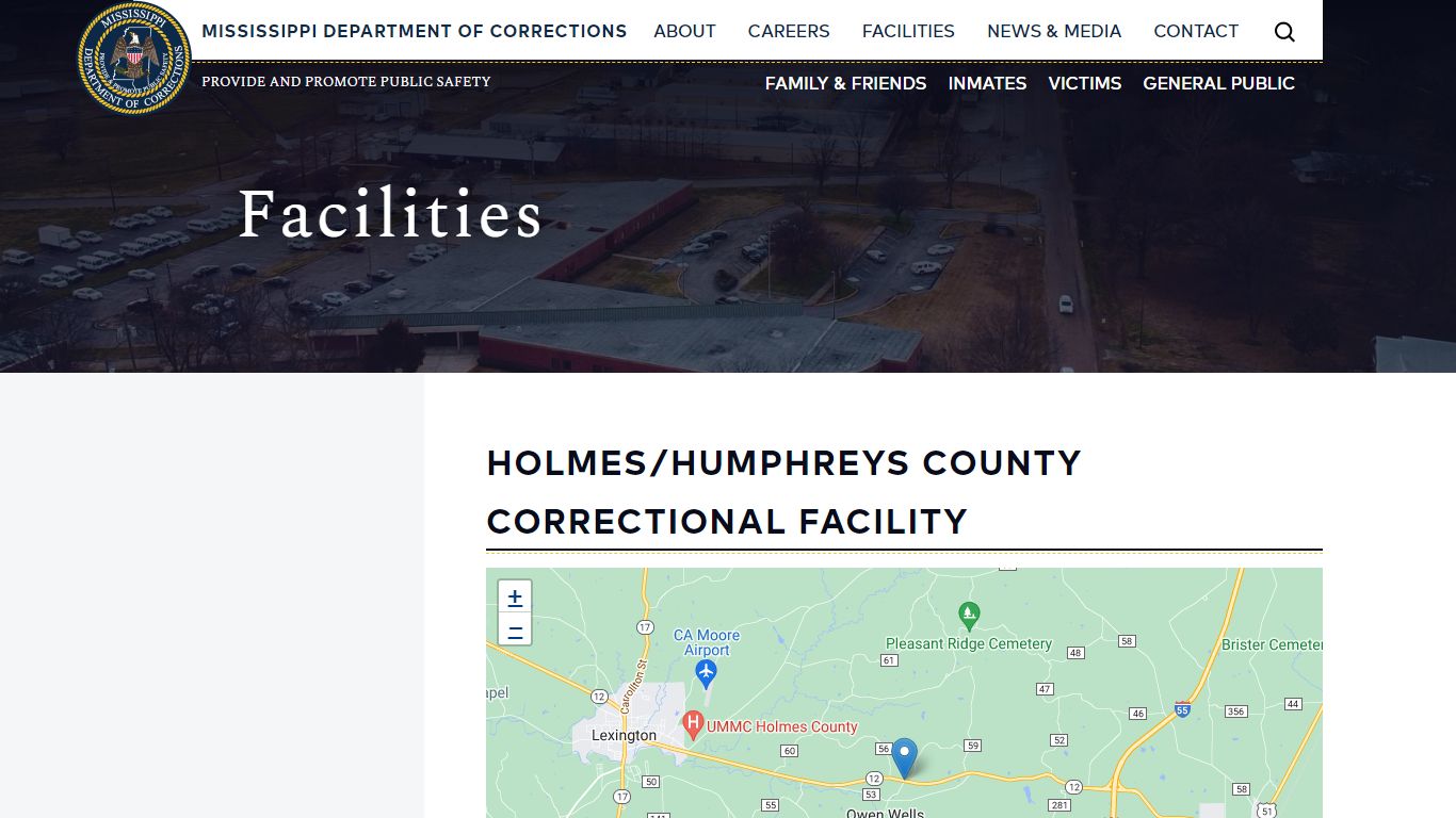 Holmes/Humphreys County Correctional Facility | Mississippi Department ...
