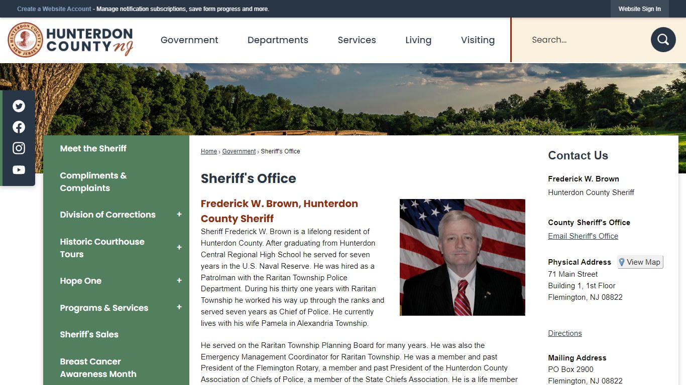 Sheriff's Office | Hunterdon County, NJ