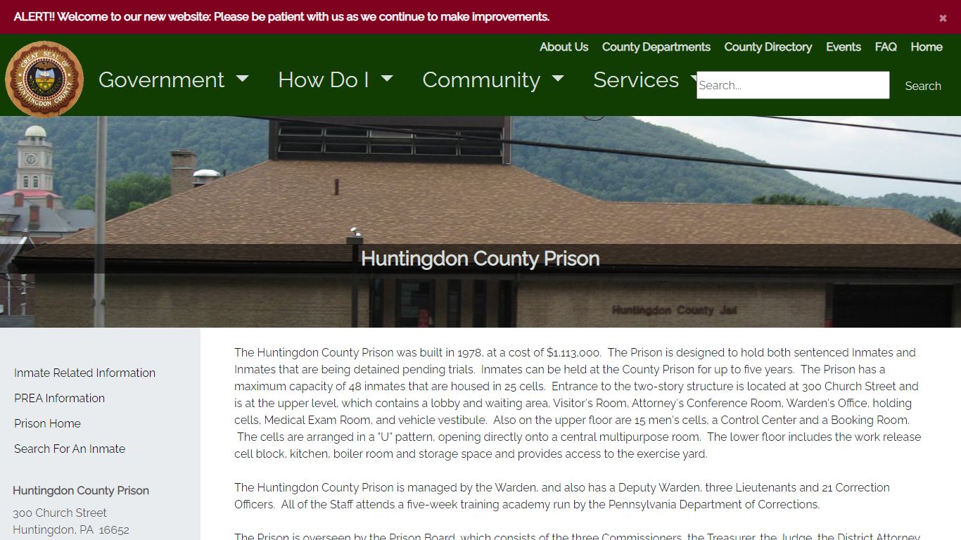 Huntingdon County PA - Prison