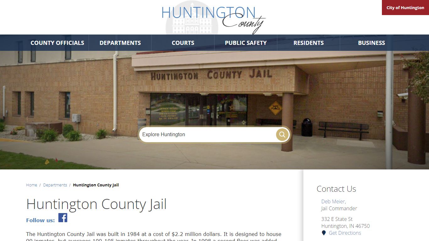 Huntington County Jail / Huntington County, Indiana