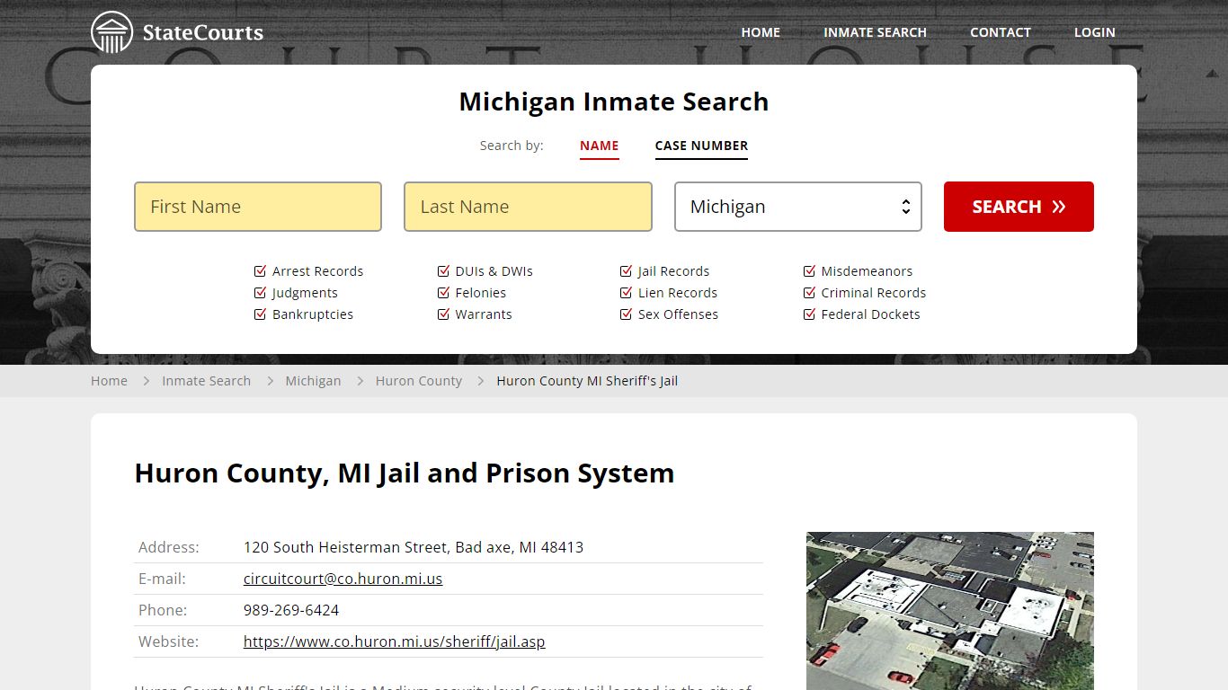 Huron County MI Sheriff's Jail Inmate Records Search, Michigan ...