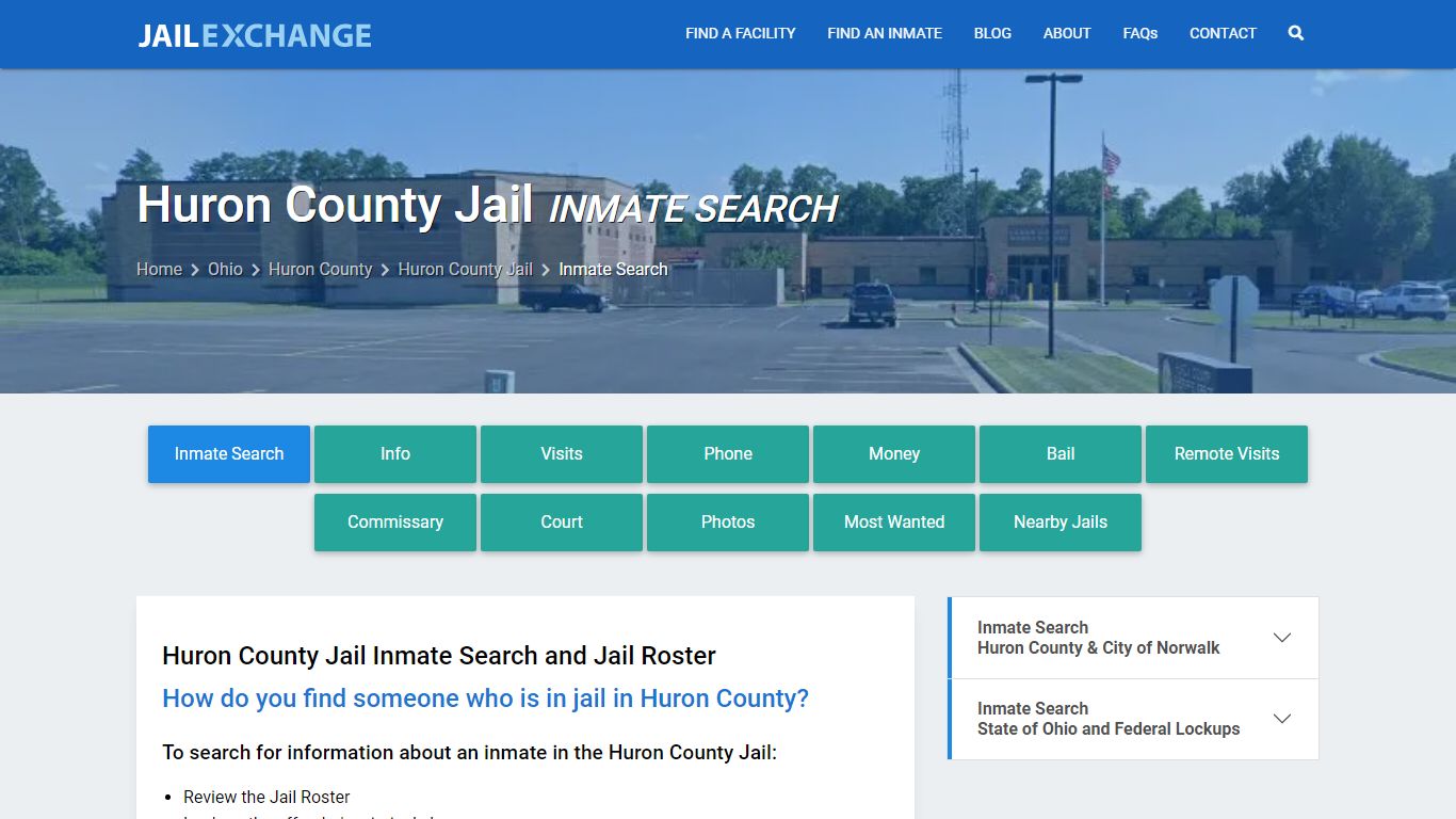 Huron County Jail Inmate Search - Jail Exchange