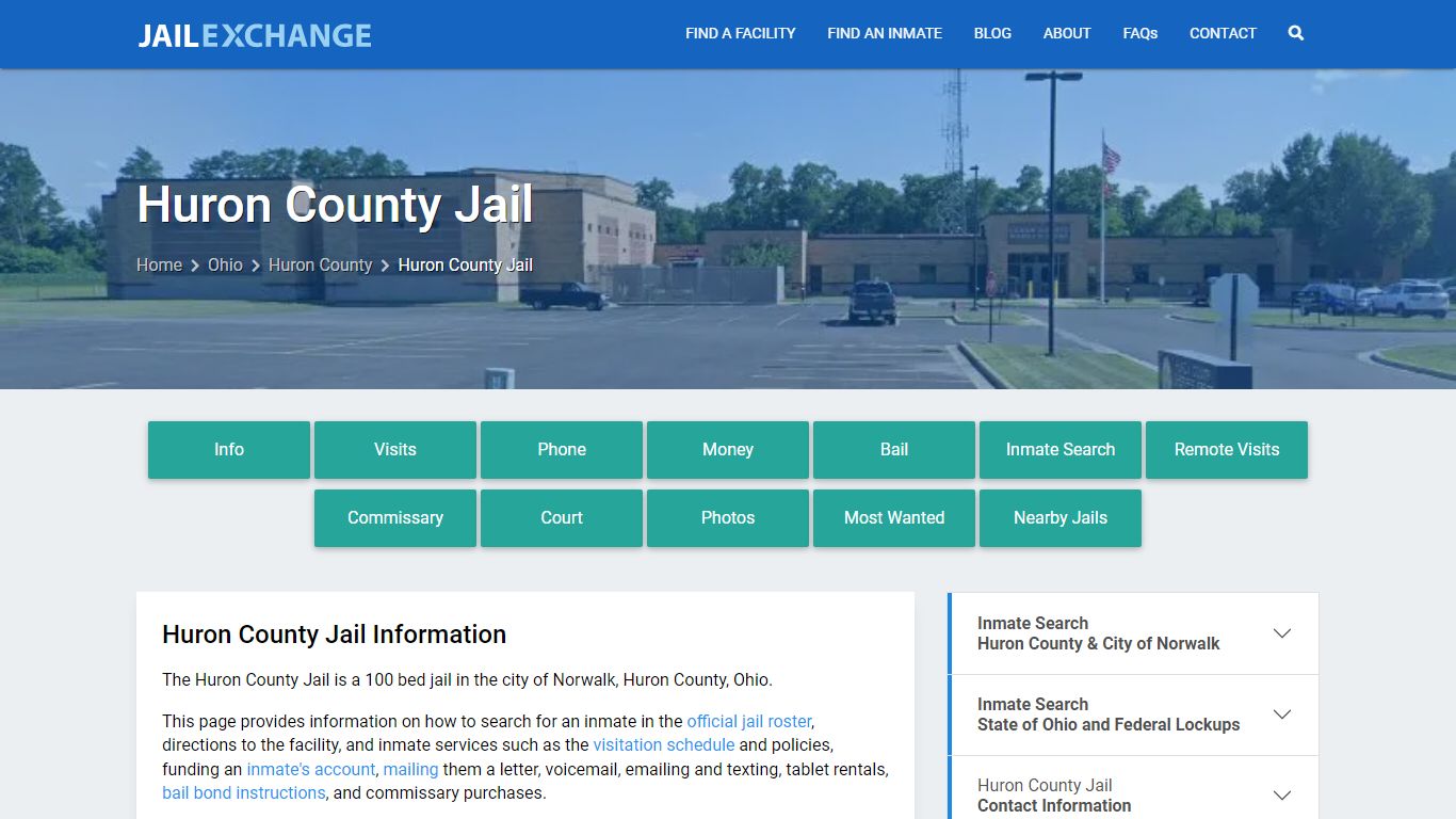 Huron County Jail, OH Inmate Search, Information