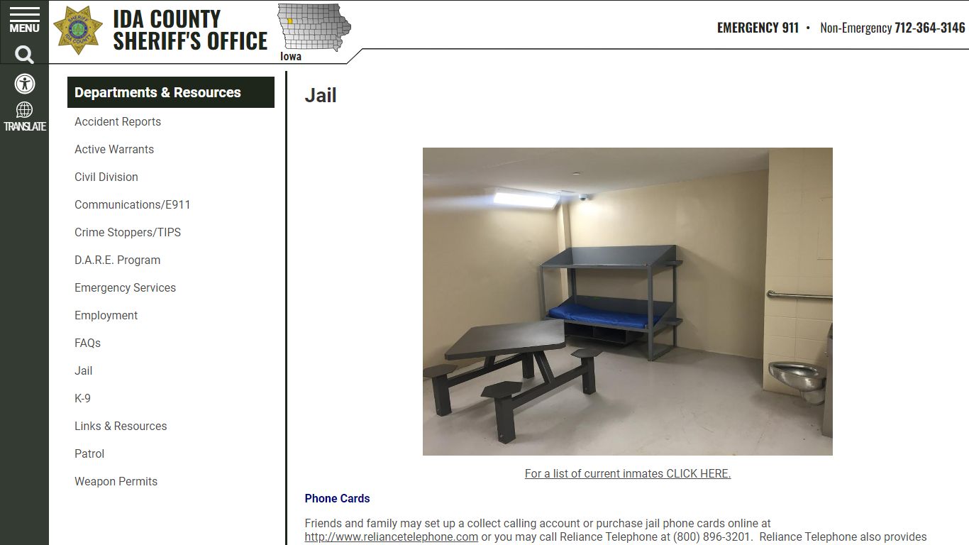 Jail - Ida County Sheriff's Office