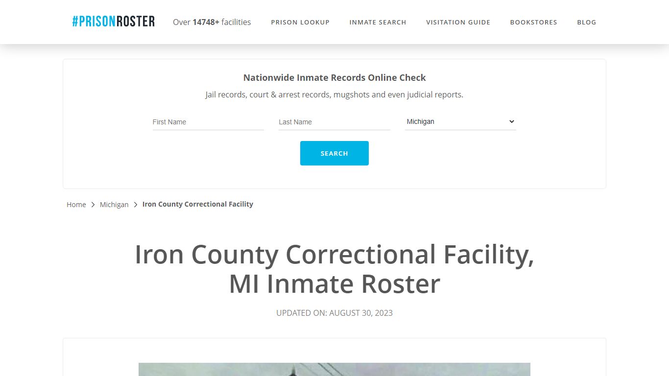Iron County Correctional Facility, MI Inmate Roster - Prisonroster