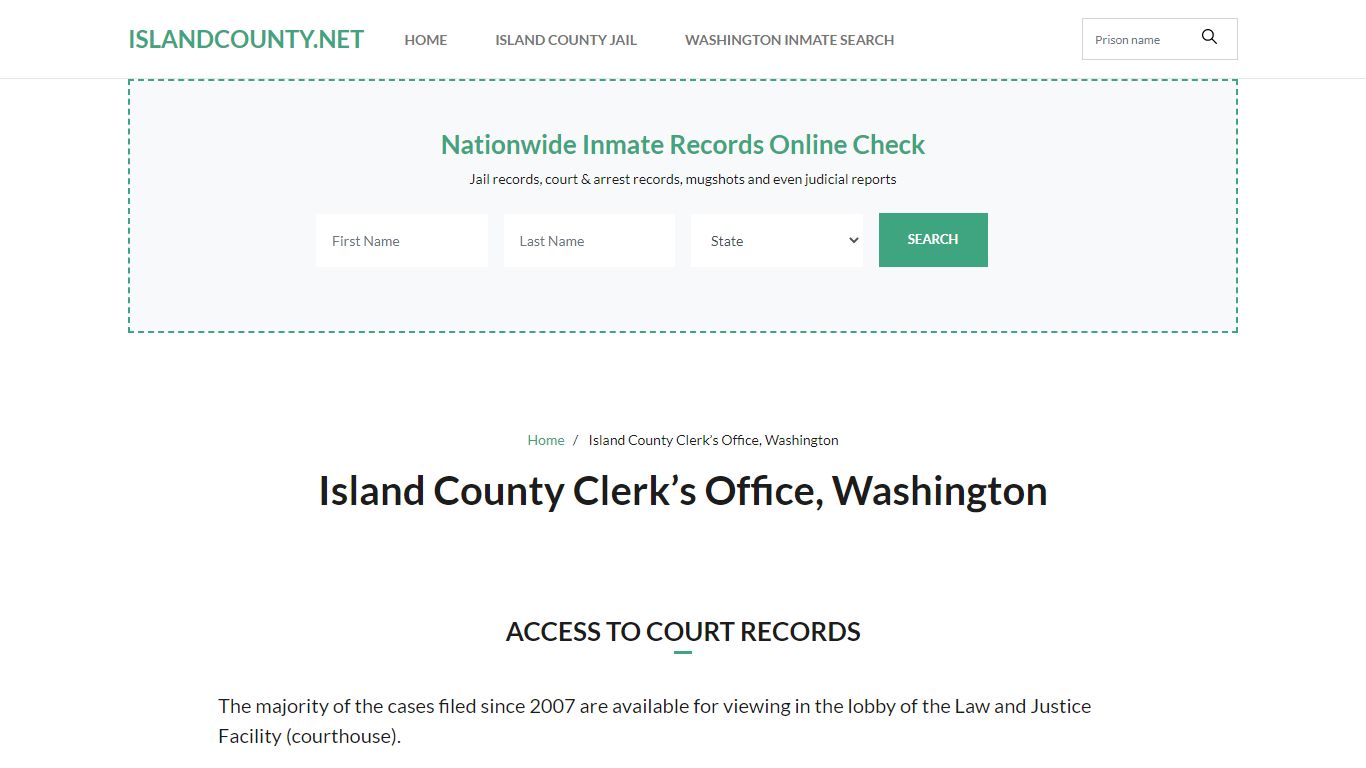 Island County Clerk's Office, Washington