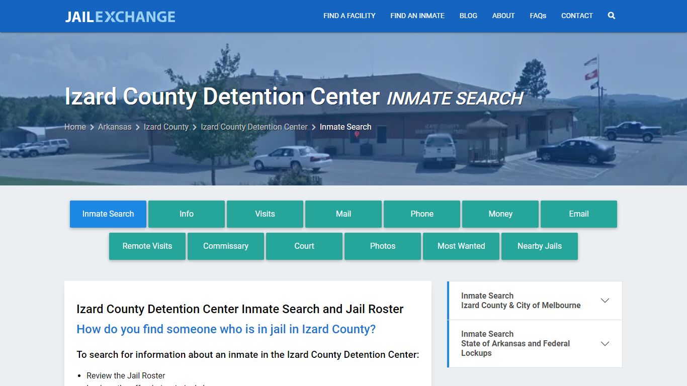 Izard County Detention Center Inmate Search - Jail Exchange