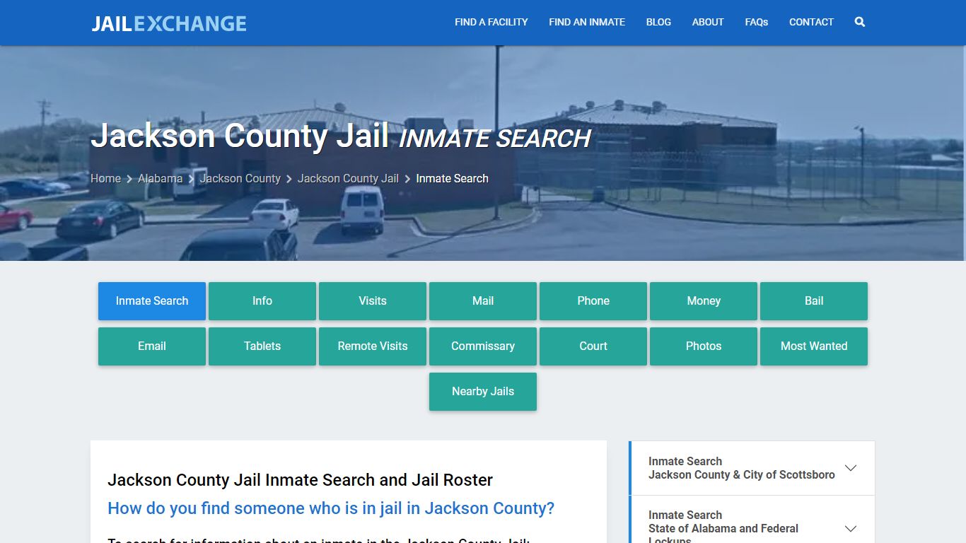 Inmate Search: Roster & Mugshots - Jackson County Jail, AL