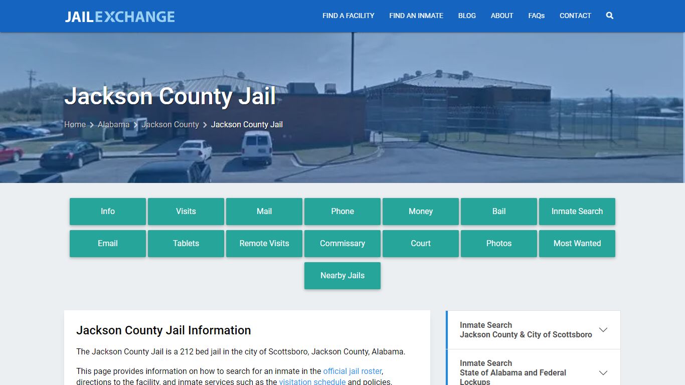 Jackson County Jail, AL Inmate Search, Information