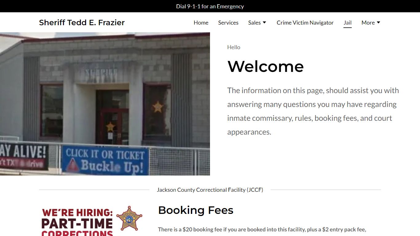 Jail - Sheriff Tedd E. Frazier