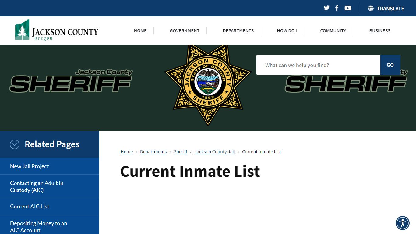 Jackson County, Oregon - Official Government Website