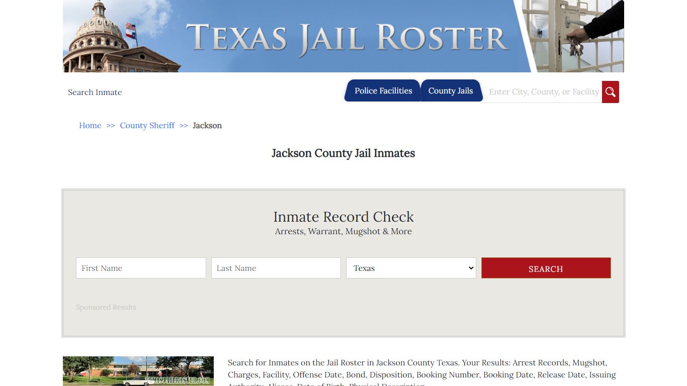 Jackson County Jail Inmates | Jail Roster Search